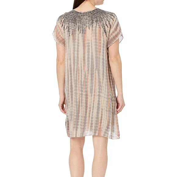Velvet by Graham & Spencer Women's Beaded Tie Dye Dress Like New Womens XXS - Picture 2 of 6